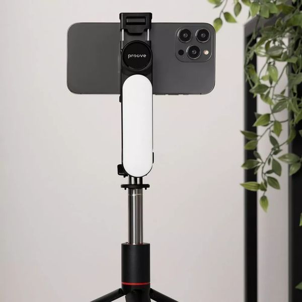 Монопод-стабилизатор Proove Selfie Lume 1110 mm Black (MPSL00010001) 623286ua фото