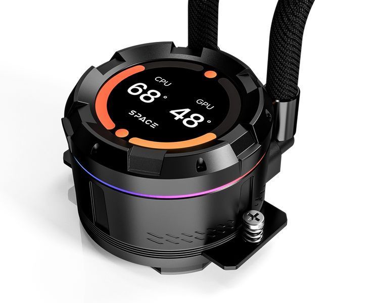 Водяне охолодження ID-Cooling Space LCD SL240 XE Black 577717ua фото