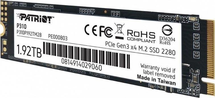 SSD накопичувач Patriot P310 1.92 TB (P310P192TM28) 364778ua фото