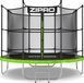 Батут Zipro Jump Pro 8 FT Green з внутрішньою сіткою 554943 фото 1