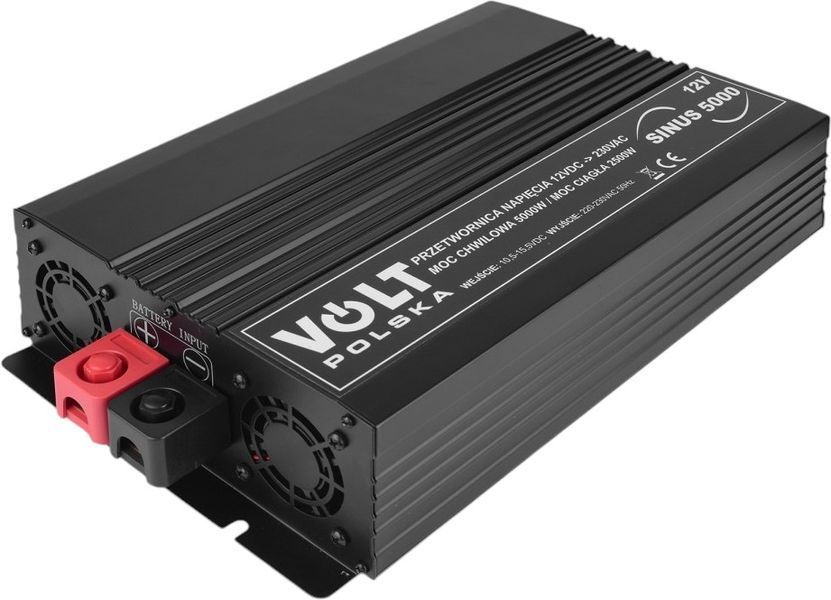 Преобразователь (инвертор) DC-AC Volt Polska Sinus 5000 12/230V 2500/5000W (3SIP500012) 508208 фото