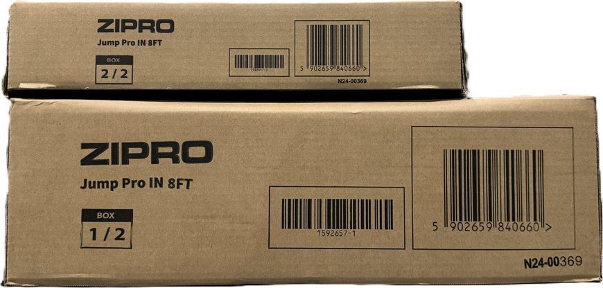Батут Zipro Jump Pro 8 FT Green з внутрішньою сіткою 554943 фото