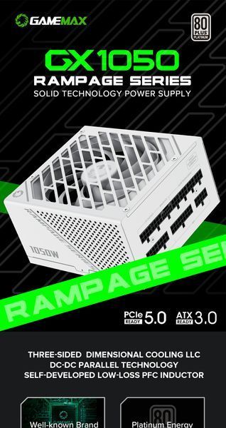 Блок питания GameMax GX-1050 Pro WH 627770ua фото
