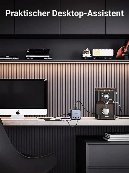 Сетевой фильтр-удлинитель Ugreen CD268 DigiNest Cube 65W Grey (60113) 626963ua фото