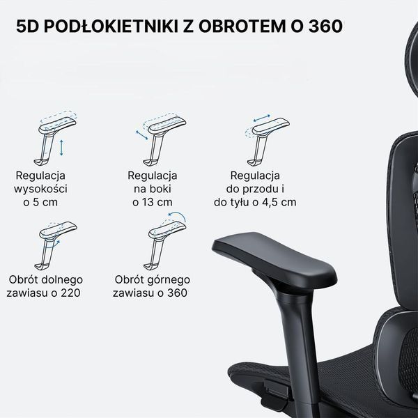 Компьютерное кресло для геймера Anda Seat X-Air Pro XL Mesh Black (AD-WY-01-BBB-B01) 606506ua фото