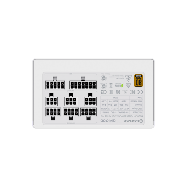 Блок питания GameMax GM-700 Modular White (6931858740579) 630406ua фото