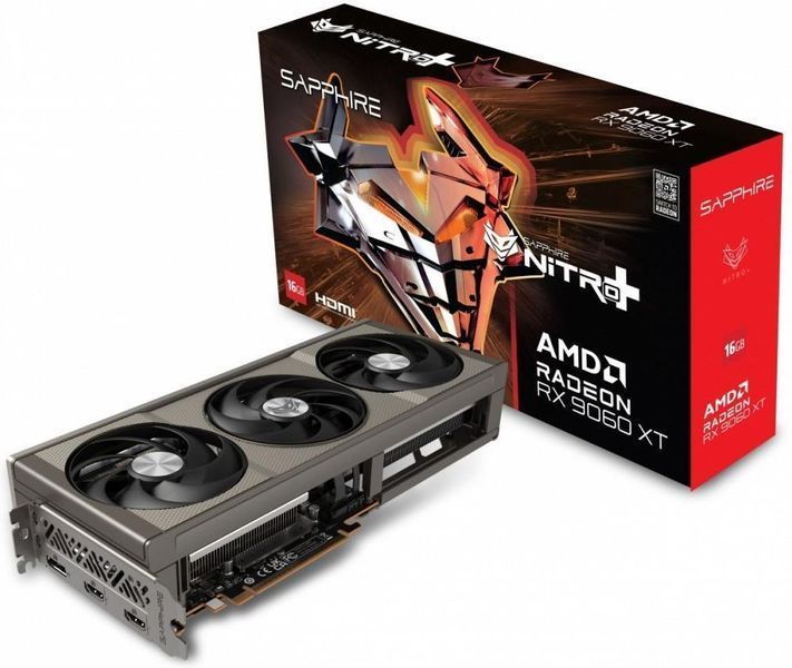 Відеокарта Sapphire Radeon RX 9060 XT 16GB NITRO+ GAMING OC (11350-01) 604150ua фото
