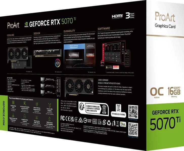 Видеокарта Asus PROART-RTX5070TI-O16G 618092 фото