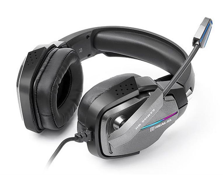Навушники з мікрофоном Real-El GDX-7680 Black (EL124100046) 579485ua фото