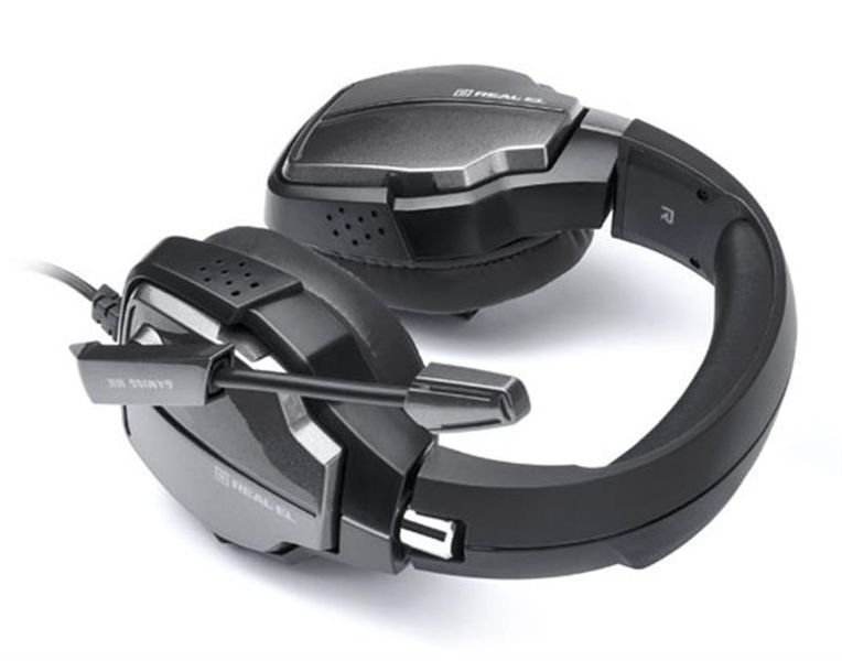 Навушники з мікрофоном Real-El GDX-7680 Black (EL124100046) 579485ua фото