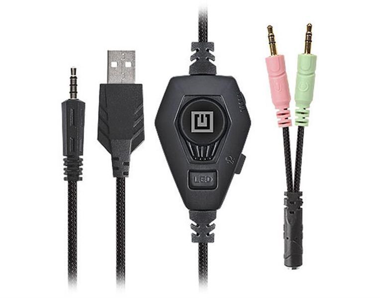 Навушники з мікрофоном Real-El GDX-7680 Black (EL124100046) 579485ua фото