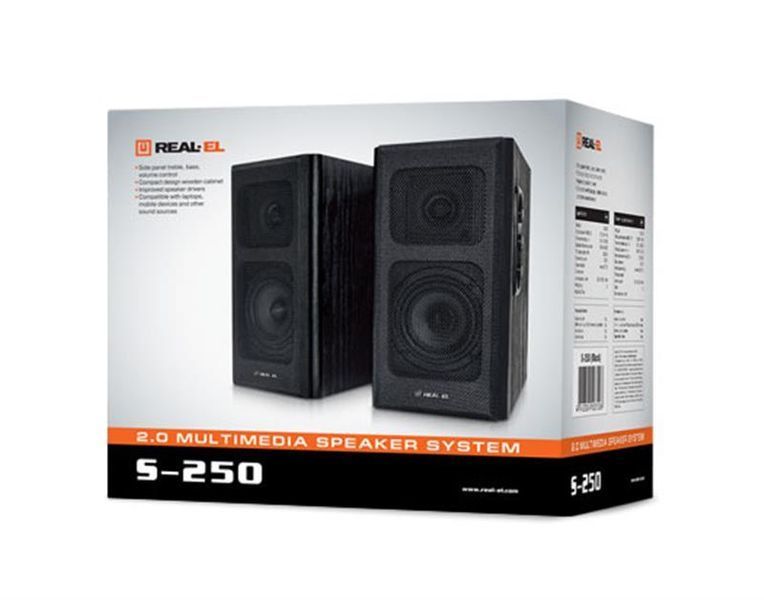 Мультимедійна акустика Real-El S-250 Black (EL121000005) 579091ua фото