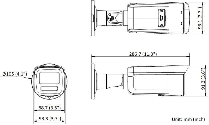 IP-камера відеоспостереження Hikvision DS-2CD2T86G2H-4I (eF) Black 2.8mm 618477 фото