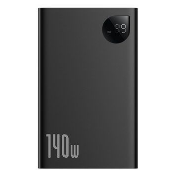 Внешний аккумулятор (павербанк) Baseus Adaman Metal Digital Display 24000mAh 140W Black (P10021508113-00;P10021507112-02) 627164ua фото