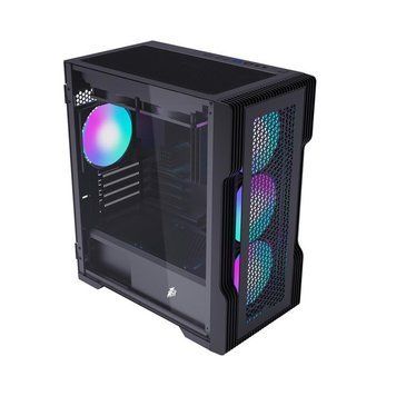 Корпус 1stPlayer T3-BK-4F1 Black 578487ua фото