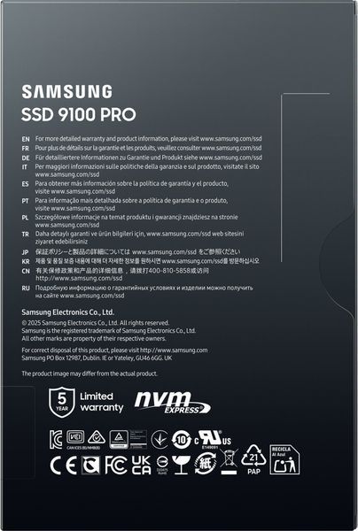 SSD накопичувач Samsung 9100 PRO 4 TB (MZ-VAP4T0BW) 589047ua фото