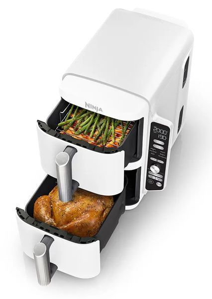 Мультипіч (аерофритюрниця) Ninja Double Stack XL 2-Level Air Fryer 9.5L (SL400EUWH) 568826 фото