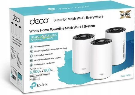 Беспроводной маршрутизатор (роутер) TP-Link Deco PX50 3-Pack 500649ua фото