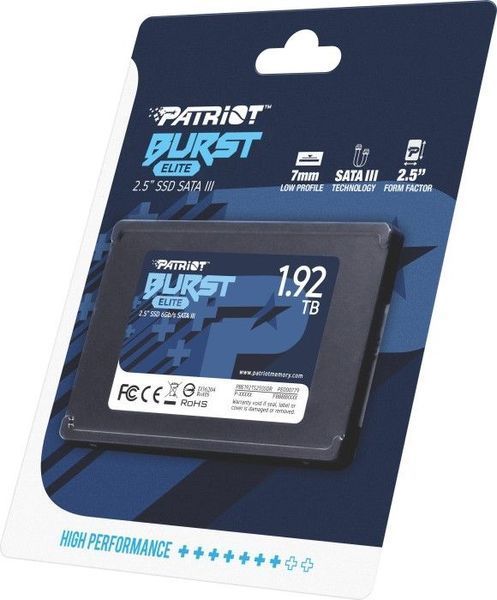 SSD накопичувач Patriot Burst Elite 1.92 TB (PBE192TS25SSDR) 340977ua фото