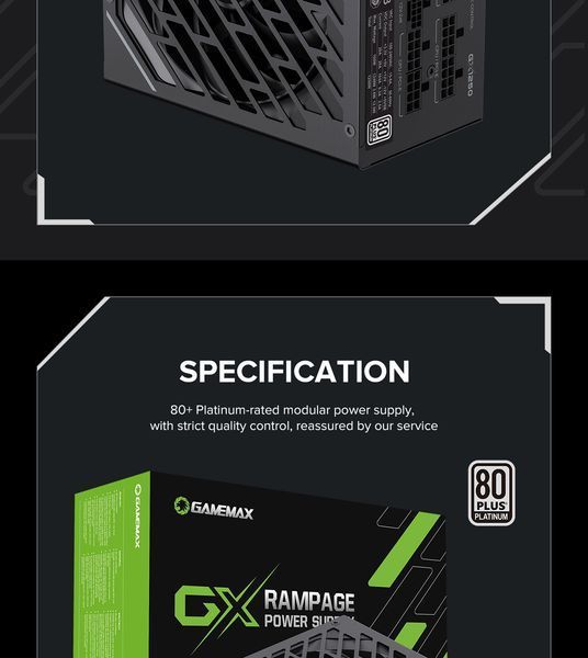 Блок питания GameMax GX-1250 Pro ATX3.1 PCIe5.1 627771ua фото