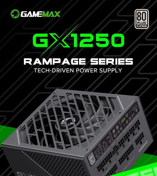 Блок питания GameMax GX-1250 Pro ATX3.1 PCIe5.1 627771ua фото