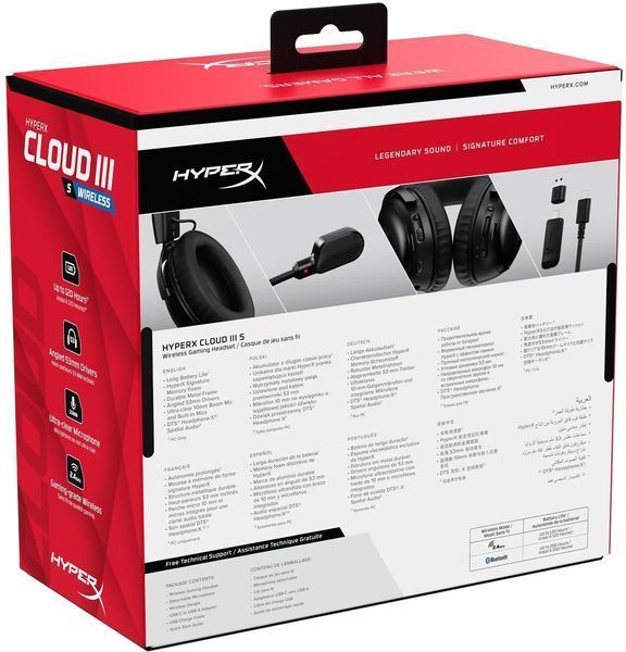 Навушники з мікрофоном HyperX Cloud III S Wireless Black (A59YZAA) 608435 фото