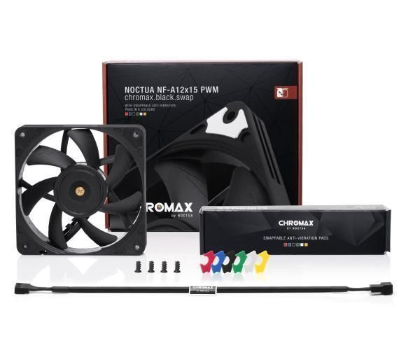 Вентилятор Noctua NF-A12x15 PWM chromax.black.swap 360382 фото