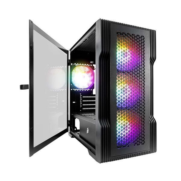 Корпус 1stPlayer T3-BK-4F1 Black 578487ua фото