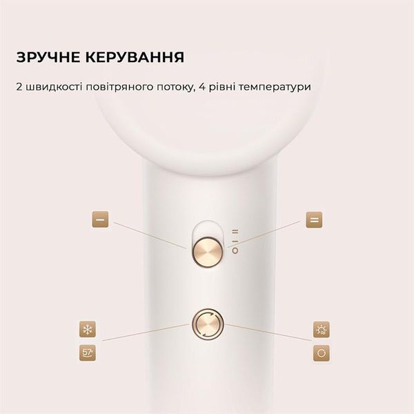 Фен Dreame Hair Dryer Gleam White (AHD12A-WH) 580660ua фото