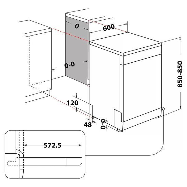 Посудомоечная машина Whirlpool W2F HD624 X 580054ua фото