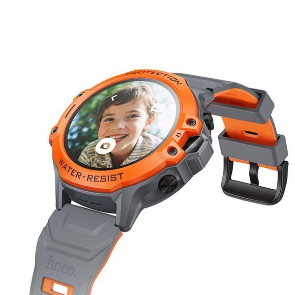 Детские смарт-часы Hoco Y107 4G Orange 626954ua фото