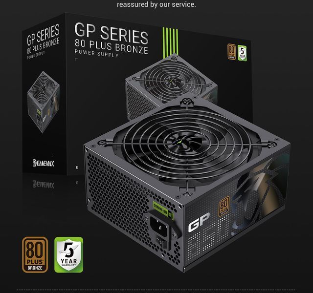 Блок живлення GameMax GP-850B 630407ua фото