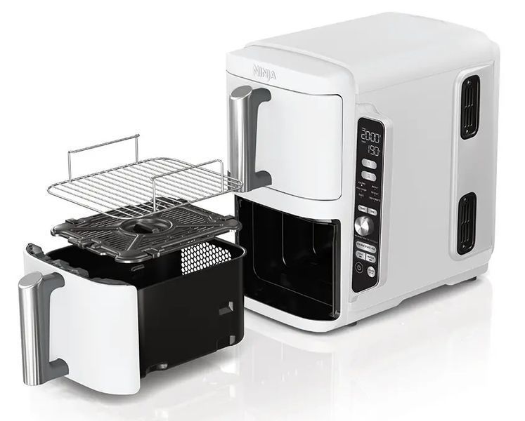 Мультипіч (аерофритюрниця) Ninja Double Stack XL 2-Level Air Fryer 9.5L (SL400EUWH) 568826 фото