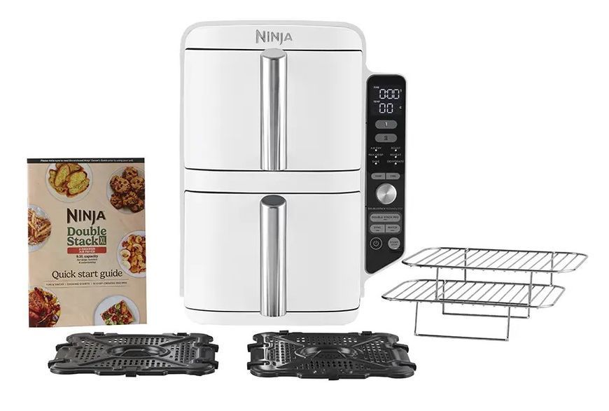 Мультипіч (аерофритюрниця) Ninja Double Stack XL 2-Level Air Fryer 9.5L (SL400EUWH) 568826 фото