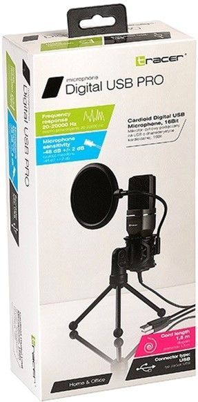 Мікрофон для ПК/ для стрімінгу, подкастів Tracer Teracer Digital USB Pro (TRAMIC46419) 487230 фото