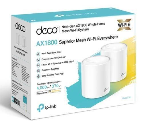 Беспроводной маршрутизатор (роутер) TP-Link Deco X20 (2-pack) 351569 фото