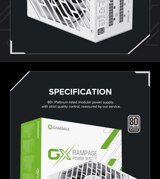 Блок живлення GameMax GX-1250 Pro WH 627772ua фото