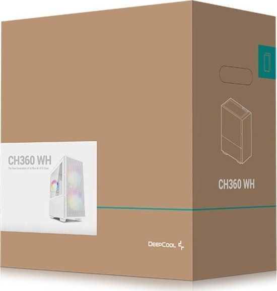 Корпус Deepcool CH360 WH (R-CH360-WHAPE3-G-1) 541889ua фото