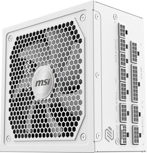 Блок живлення MSI MAG A1000GL PCIE5 White 622639ua фото