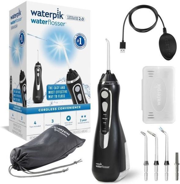 Іригатор Waterpik Cordless Advanced 2.0 Water Flosser Black WP-582 606095 фото