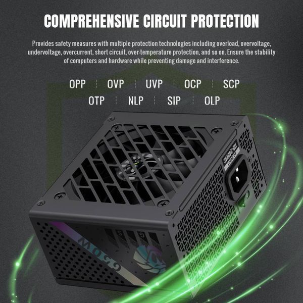 Блок живлення GameMax GS-650G V25 Black 630408ua фото