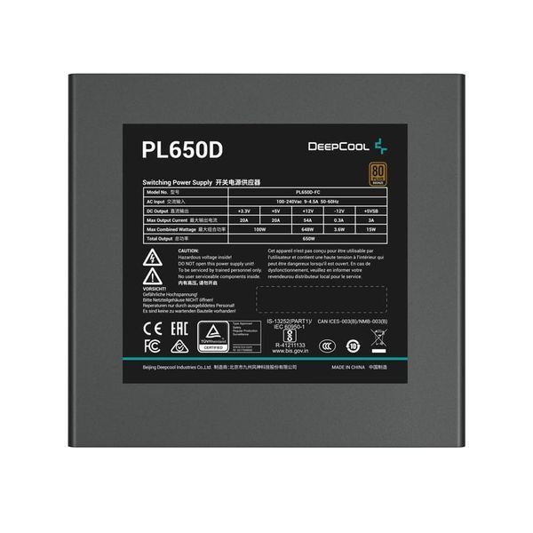 Блок питания Deepcool PL650D (R-PL650D-FC0B) 509752ua фото