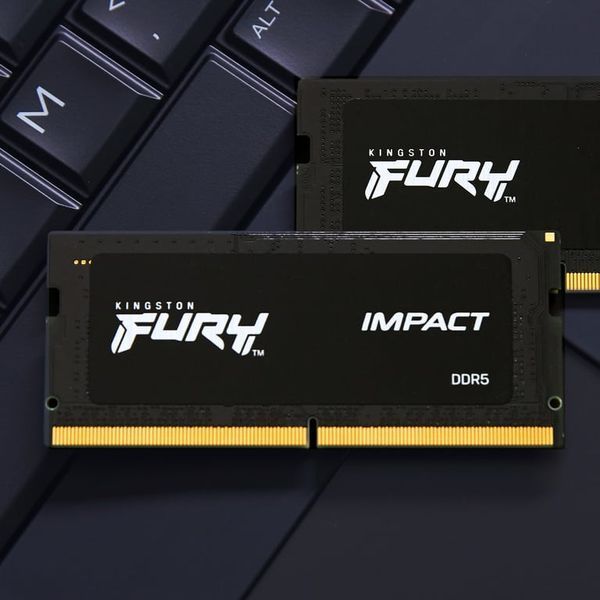 Память для ноутбуков Kingston FURY 32 GB (2x16GB) SO-DIMM DDR5 6000 MHz Impact (KF560S38IBK2-32) 522979ua фото
