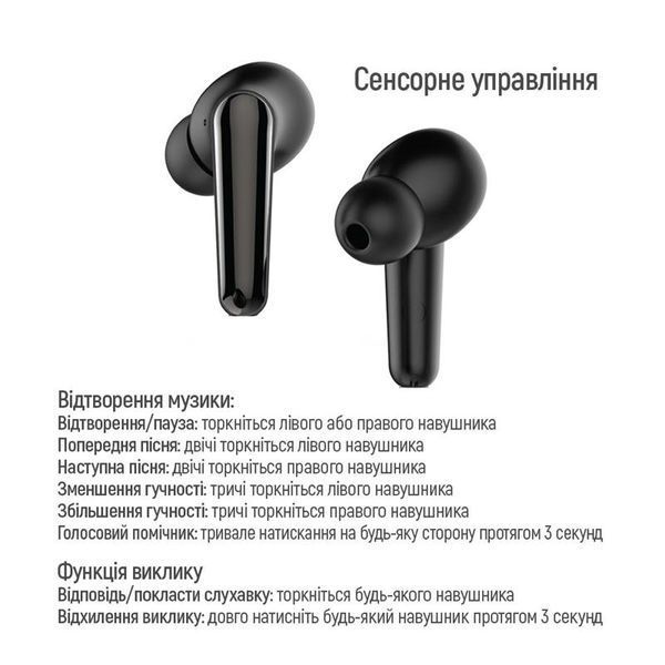 Наушники TWS ColorWay TWS-3 Black (CW-TWS3BK) 579192ua фото