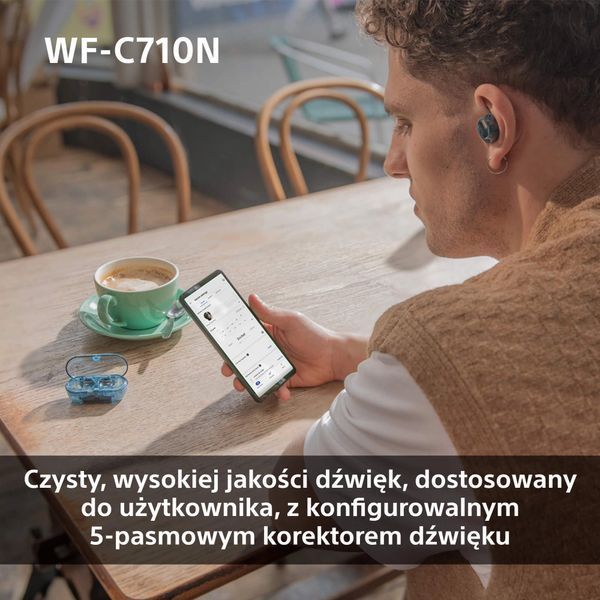 Наушники TWS Sony WF-C710N Blue 572980ua фото
