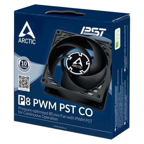 Вентилятор Arctic P8 PWM PST CO Black (ACFAN00151A) 516649ua фото