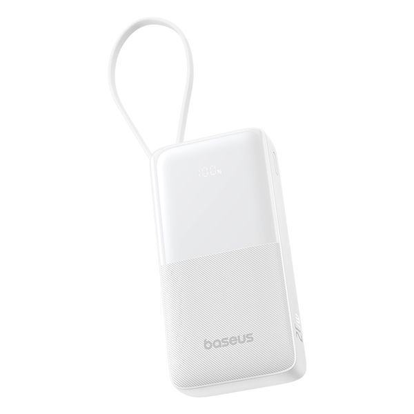 Зовнішній акумулятор (павербанк) Baseus Bipow 2 20000mAh 20W White (P10077101213-01) 627165ua фото