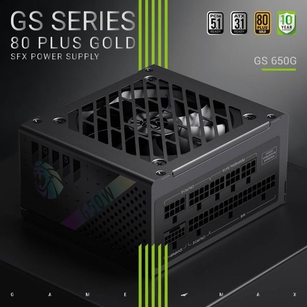 Блок живлення GameMax GS-650G V25 Black 630408ua фото