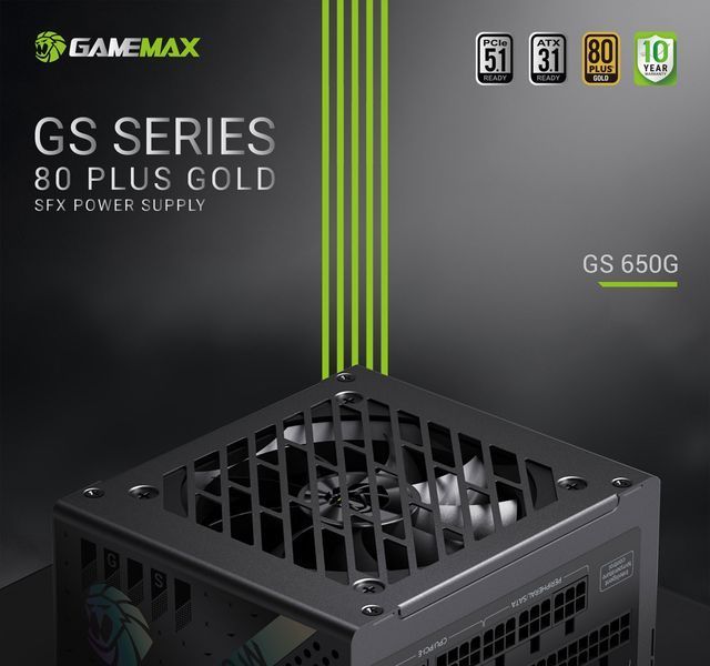 Блок живлення GameMax GS-650G V25 Black 630408ua фото