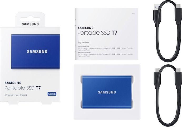 SSD накопичувач Samsung T7 2 TB Indigo Blue (MU-PC2T0H/WW) 338742ua фото